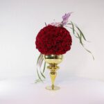 جام گل پایه دار رز قرمز (22) - VIP Shop