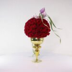 جام گل پایه دار رز قرمز (25) - VIP Shop