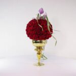 جام گل پایه دار رز قرمز (27) - VIP Shop