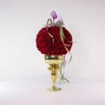 جام گل پایه دار رز قرمز (28) - VIP Shop