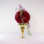 جام گل پایه دار رز قرمز (30) - VIP Shop