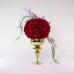 جام گل پایه دار رز قرمز (34) - VIP Shop