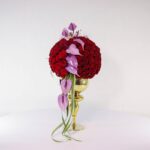 جام گل پایه دار رز قرمز (9) - VIP Shop