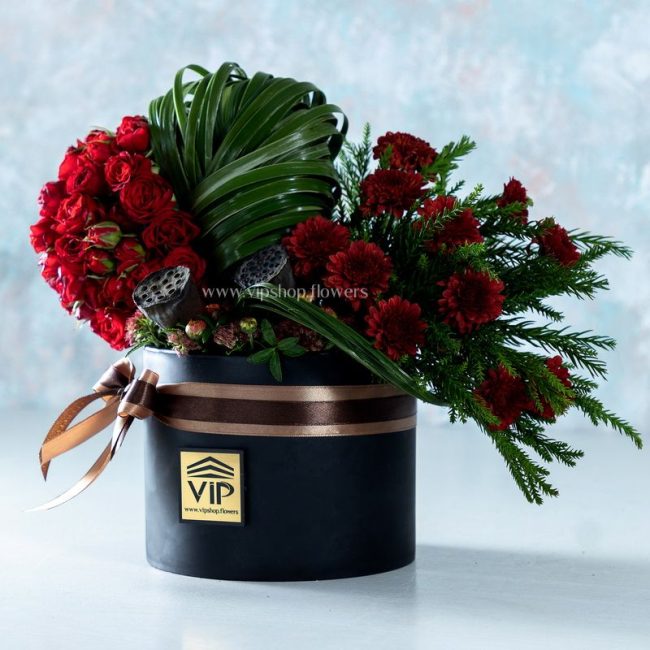 جعبه گل قلبی- گلفروشی آنلاین VIP Shop