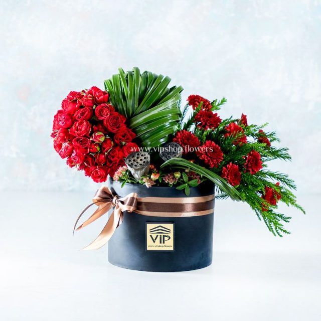جعبه گل قلبی- گلفروشی آنلاین VIP Shop