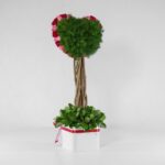 جعبه گل قلبی قرمز صورتی (16) - VIP Shop