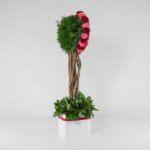 جعبه گل قلبی قرمز صورتی (26) - VIP Shop