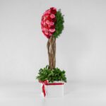 جعبه گل قلبی قرمز صورتی (8) - VIP Shop