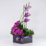 جعبه گل آنتوریوم ارکیده(06)