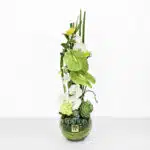 باکس گل شیشه ای فانتزی ارکیده- گلفروشی آنلاین VIP Shop