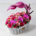 سبد گل ارکیده و آنتوریوم- گلفروشی آنلاین VIP Shop