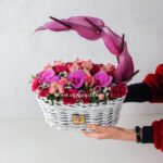سبد گل ارکیده و آنتوریوم- گلفروشی آنلاین VIP Shop