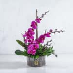 باکس گل شیشه‌ای ارکیده- گلفروشی آنلاین VIP Shop