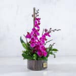 باکس گل شیشه‌ای ارکیده- گلفروشی آنلاین VIP Shop