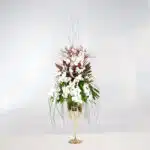 جام بزرگ پایه دار طلایی ارکیده-گلفروشی آنلاین VIP Shop