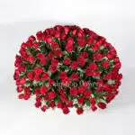 سبد گل 260 شاخه ای رز قرمز هلندی - گلفروشی آنلاین VIP Shop