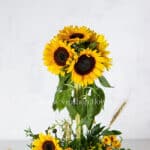 سبد گل فانتزی گرد آفتابگردان - گلفروشی آنلاین VIP Shop