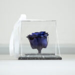 رز جاودان سنگ مربعی آبی- گلفروشی آنلاین VIP Shop