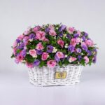 سبد گل رنگارنگ لیسیانتوس (1)