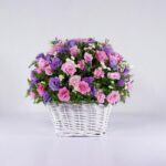 سبد گل رنگارنگ لیسیانتوس (12)