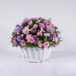 سبد گل رنگارنگ لیسیانتوس (13)