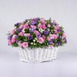 سبد گل رنگارنگ لیسیانتوس (17)