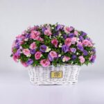 سبد گل رنگارنگ لیسیانتوس (2)