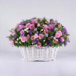 سبد گل رنگارنگ لیسیانتوس (21)