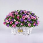 سبد گل رنگارنگ لیسیانتوس (4)