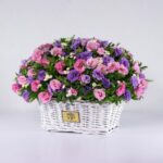 سبد گل رنگارنگ لیسیانتوس (5)