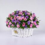 سبد گل رنگارنگ لیسیانتوس (8)