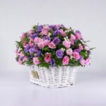 سبد گل رنگارنگ لیسیانتوس (9)