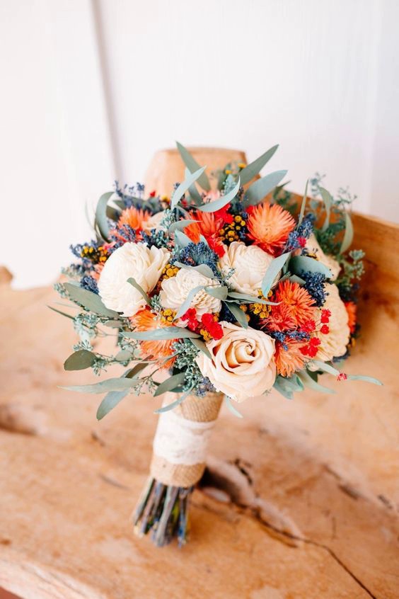 گل عروس نباتی و نارنجی