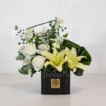 باکس گل رز لیلیوم سفید - گلفروشی آنلاین VIP Shop