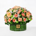 جعبه گل فانتزی رز داوودی - گلفروشی آنلاین VIP Shop