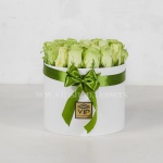 جعبه گل رز سبز- گلفروشی آنلاین VIP SHop