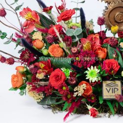 گل های به کاررفته در باکس گل تبریک به مهندس متفاوت اند.