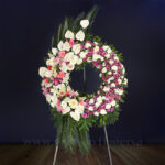 تاج گل گرد آنتوریوم - گلفروشی آنلاین VIP Shop