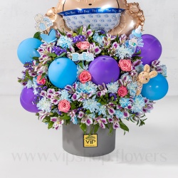 جعبه گل مناسب برای نوزاد تازه به دنیا آمده