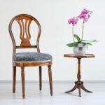 ارکیده بنفش رگه سفید دو شاخه برای روی میز نیز زیباست.