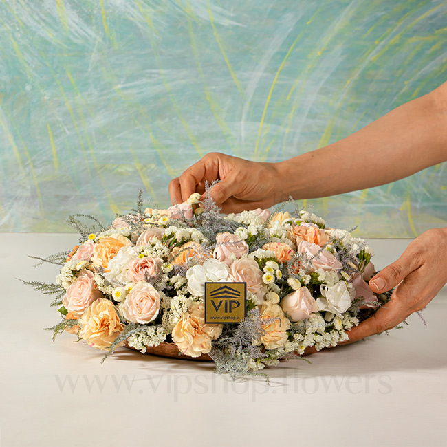 گل رومیزی حلقه ای - گلفروشی آنلاین VIP Shop