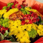 گل های دسته گل شماره 45 برای بازنشستگی از نمای نزدیک