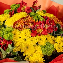 گل های دسته گل شماره 45 برای بازنشستگی از نمای نزدیک