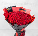 دسته گل رز صد شاخه