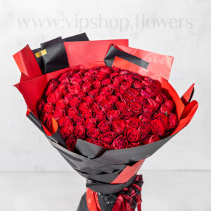 دسته گل رز صد شاخه