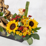 باکس گل فارغ التحصیلی و دانشجو با دکوراسیونی جذاب