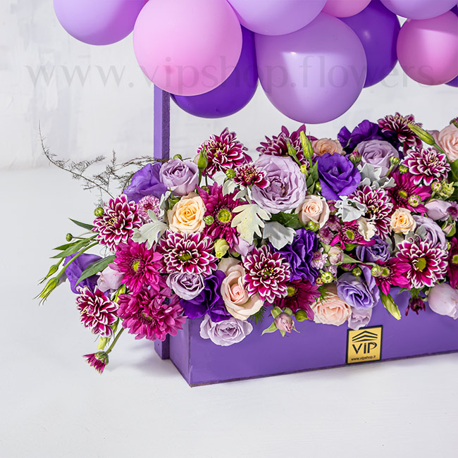 باکس گل برای تولد مارد با هارمونی زیبا