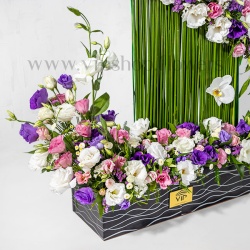 جعبه گل لیسیانتوس