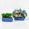 گل های سبد گل هفت سین فیروزه ای