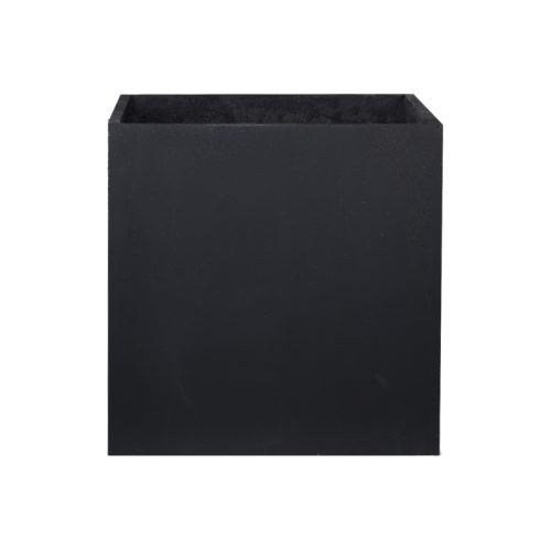 گلدان سیمانی مشکی با سایز بزرگ شیک است.